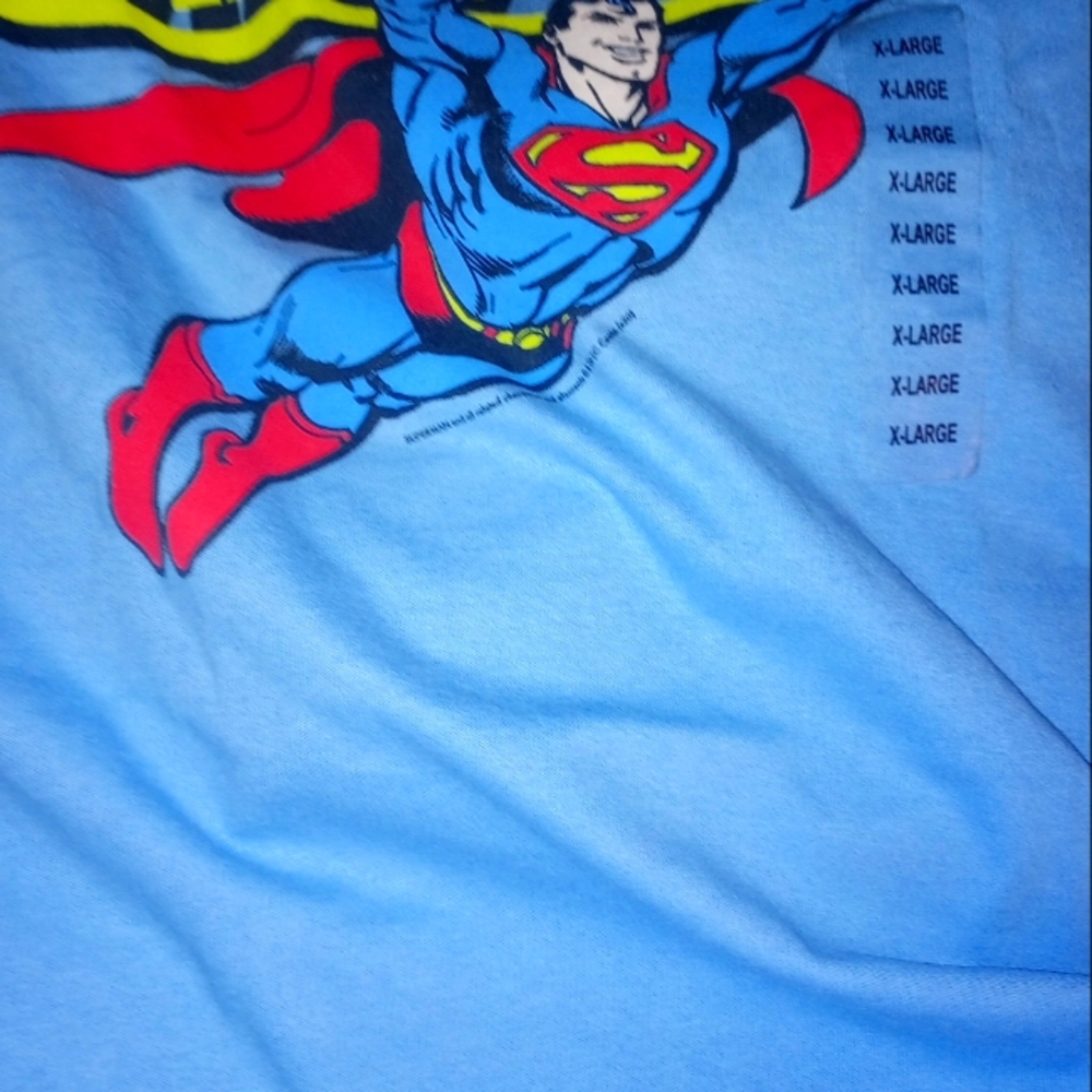Cotton 100%Supermsn Shirt ligh blue.